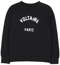 Zadig & Voltaire Sweatshirt - Simba - Sort m. Hvid
